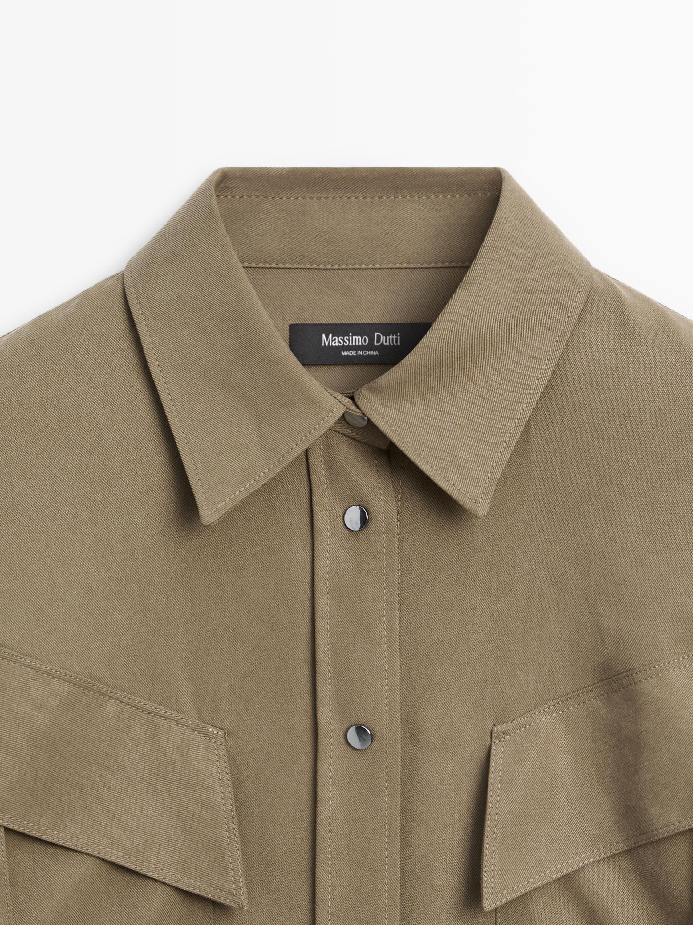 Long shirt with pocket details